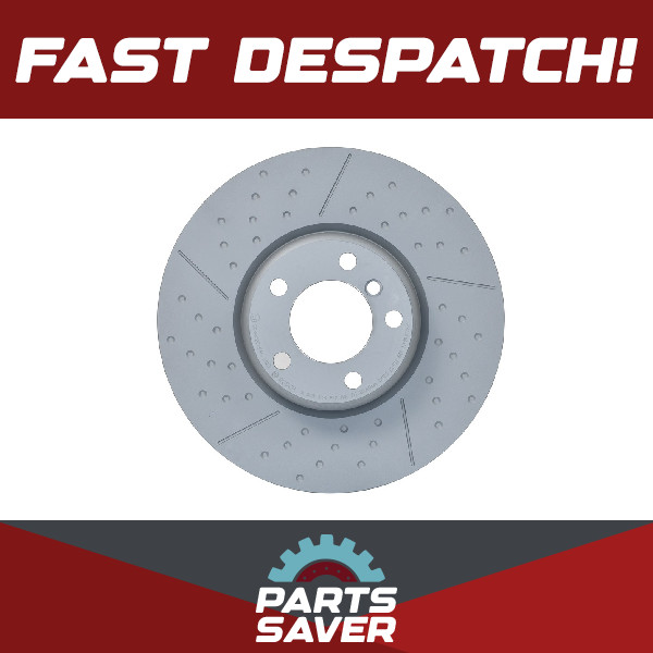 2x Brake Discs Pair Vented fits BMW 320D 2.0D Front 12 to 21 N47D20C 340mm Set