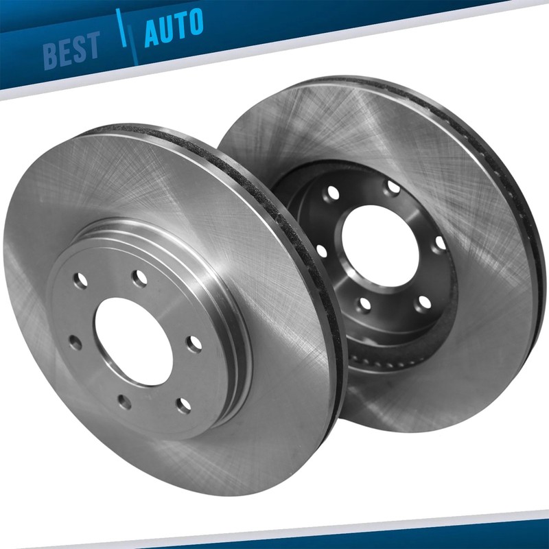 Front Disc Rotors Pairs For 2006-2009 Chevy Trailblazer 2008-2009 Saab 9-7x