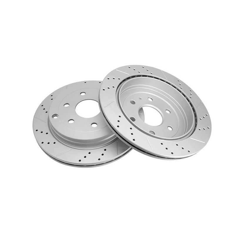 For Chevy Traverse GMC Acadia Enclave Front Rear Disc Rotors Ceramic Brake Pads gallery