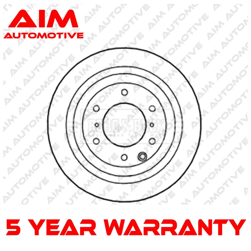 1x Brake Disc Rear Aim Fits Mitsubishi Shogun Pajero 2006- 3.2 D TD 3.8 4615A037