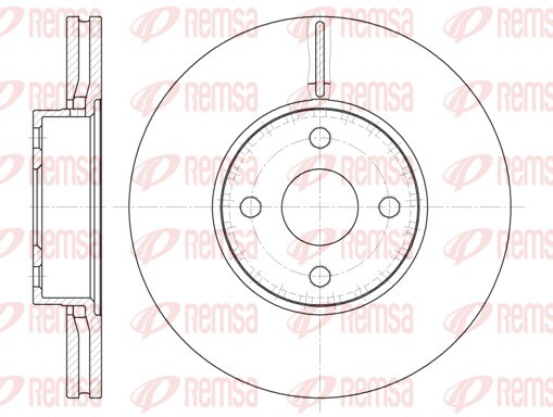 REMSA 6704.10 Brake Disc for HYUNDAI,TOYOTA,TOYOTA (FAW)