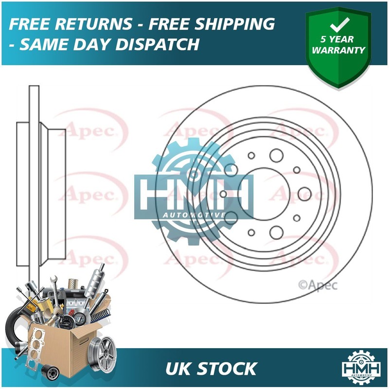 Fits Volvo V70 S60 S80 XC70 Brake Disc Rear Poppy 9434167