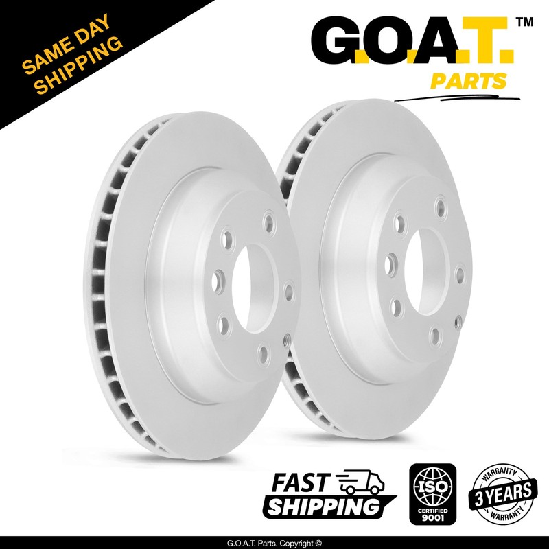 Rear Brake Rotor Set for 07-15 Audi Q7 Porsche Cayenne 04-18 VW Touareg 12.99 in