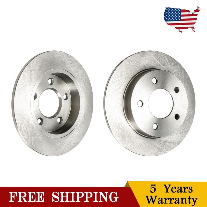 Rear Solid Brake Rotors Fits Mazda 3 L4 2L 2004-2008 2010 2012 265mm 12145066