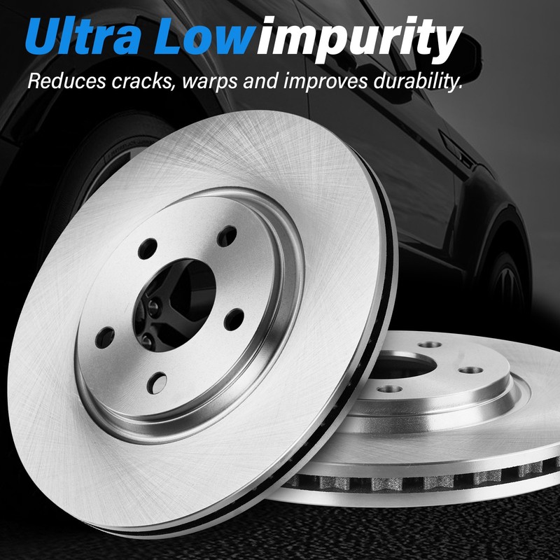 296mm Front Brake Rotor for 2004-2009 Saturn Aura Ion Chevrolet Malibu 5Lugs gallery