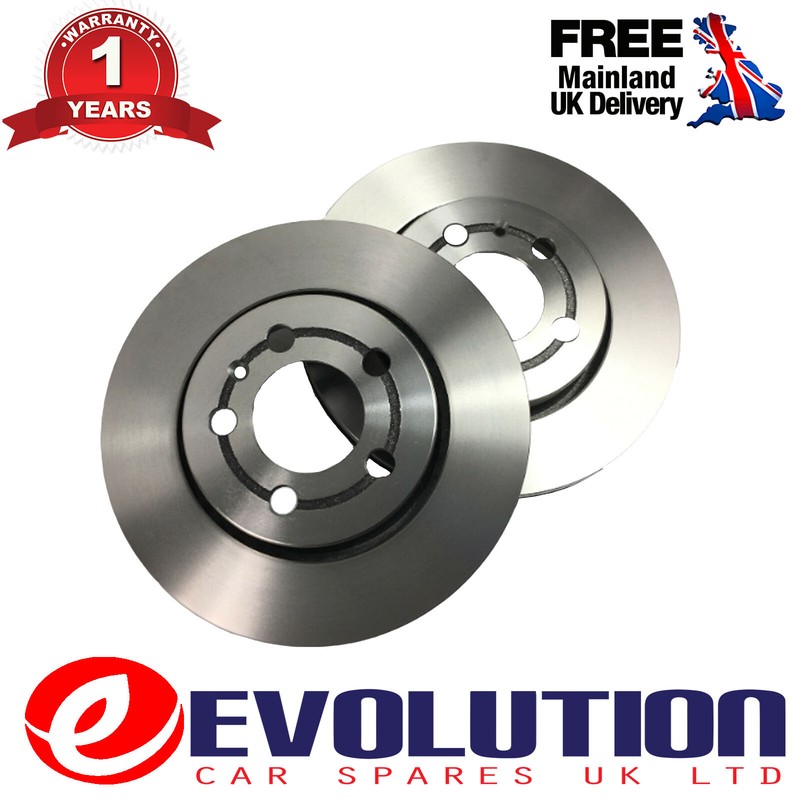 Rear Vented Brake Discs Fits Audi A3 TT Seat Leon Scoda Octavia VW Golf MK4
