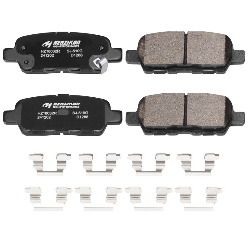 Front & Rear Disc Rotors + Ceramic Brake Pads for Nissan Rogue 2008-2013 5-Lug gallery