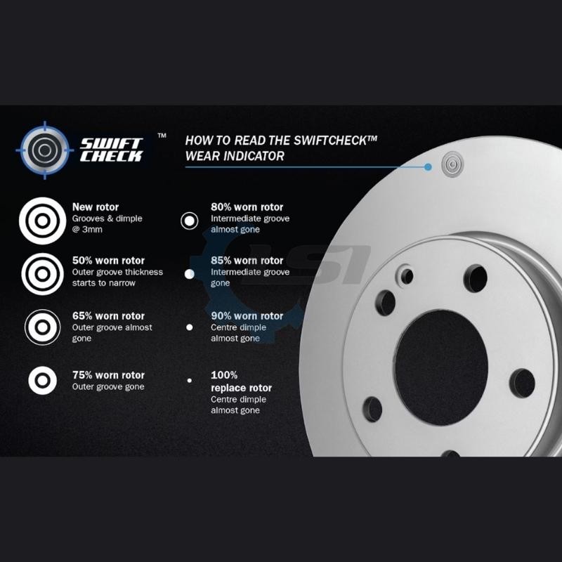 Bendix Rear Brake Disc Rotors for Mazda CX7 2009 - 13 325mm gallery