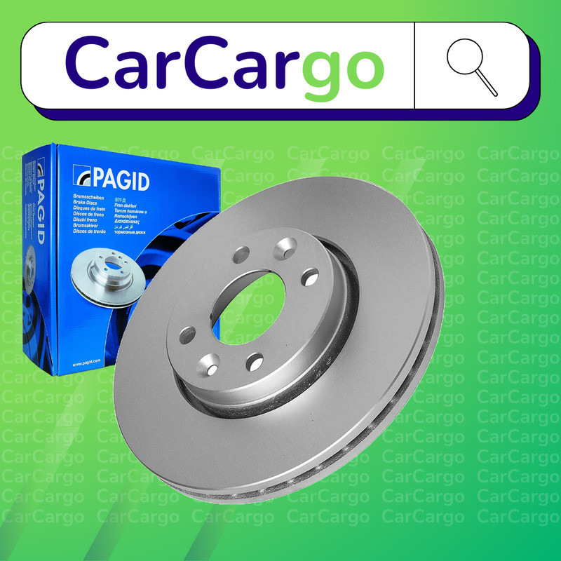 Pagid Vented Front Brake Discs Pair Renault Kangoo 1.5 dCi 95 2019-2024 258 mm