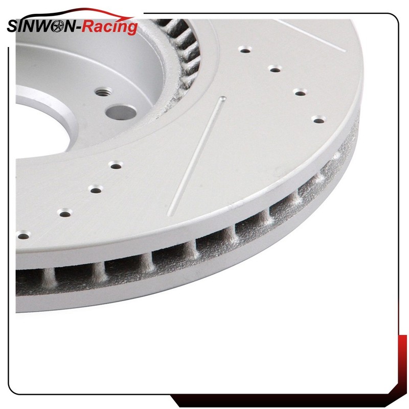 Drilled Slotted Front Brake Rotor For 05-2016 Hyundai Sonata 11-16 Kia Sportage gallery