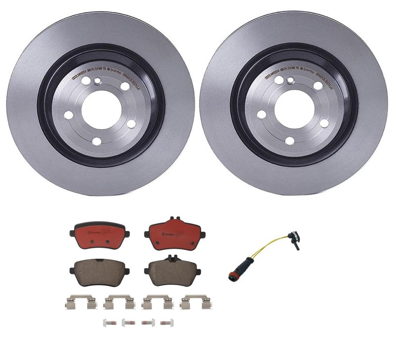Brembo Rear Brake Kit 320mm Disc Rotors Ceramic Pads & Sensor For Mercedes R231