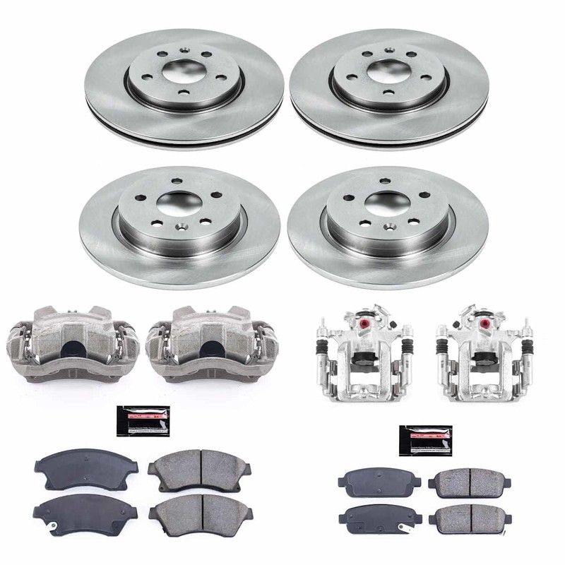 KCOE5551 Powerstop 4-Wheel Set Brake Kit With Calipers Front & Rear for Chevy gallery