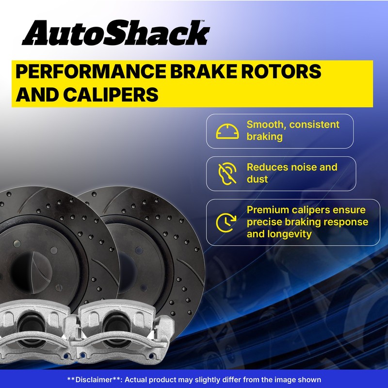 Rear Drilled Slotted Brake Rotors Calipers for Chevy, Silverado 2500 HD 01-06 gallery
