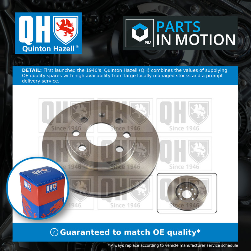 2x Brake Discs Pair Vented fits OPEL COMBO 71 1.7D Front 94 to 01 236mm Set QH