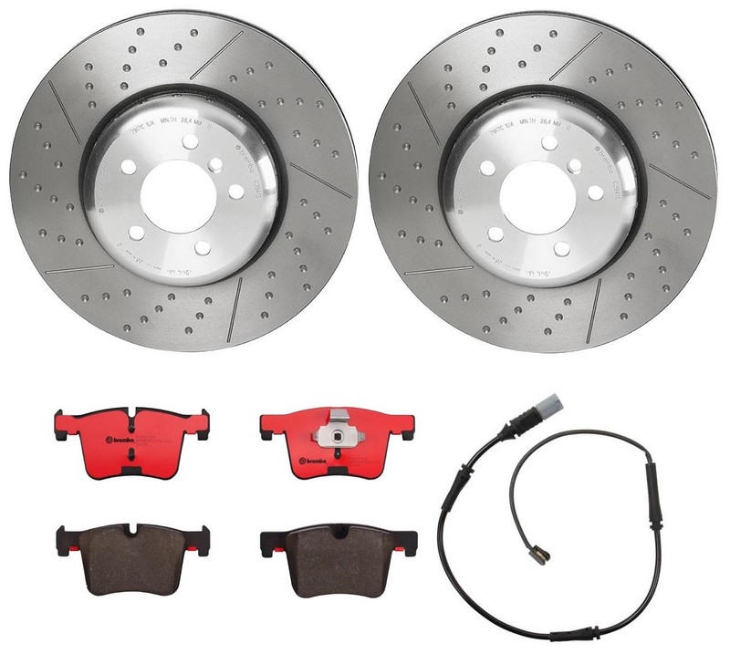 Brembo Front M Performance Brake Kit Disc Rotors & Ceramic Pads For BMW F30 F32