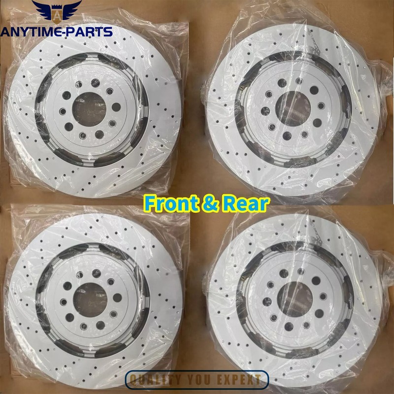 4X For 2017-2024 Alfa Romeo 68306761AA 68306759AA Front+Rear Brake Rotors