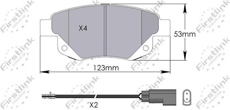 Ford Transit Mk7 2006 - 2014 FWD 2.2 2.3 2.4 TDCi Rear Brake Disc Pads 280mm gallery