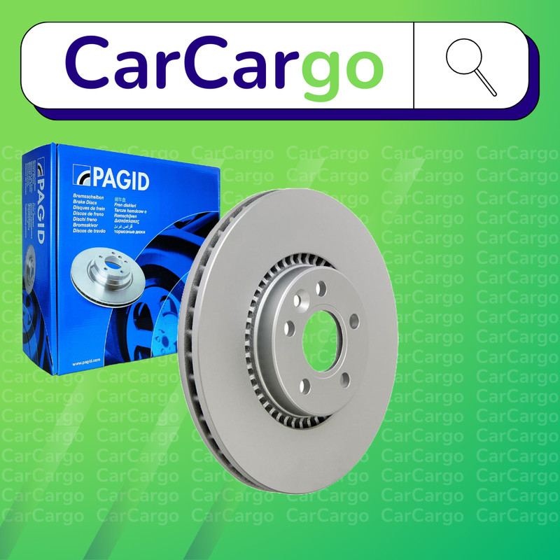 Pagid Vented Front Brake Discs Pair For Volvo S80 2.5 T 2006-2016 316 mm