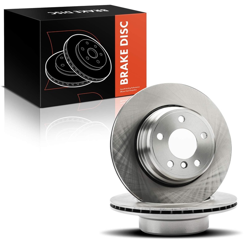 2pcs Rear Driver & Passenger Side Disc Brake Rotors for BMW X5 2002 2003 04-06 gallery