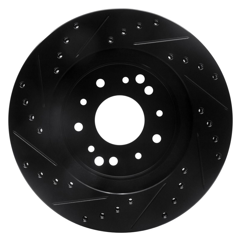 For Chevy Camaro 68-69 Brake Rotor eLINE Drilled & Slotted 1-Piece Rear