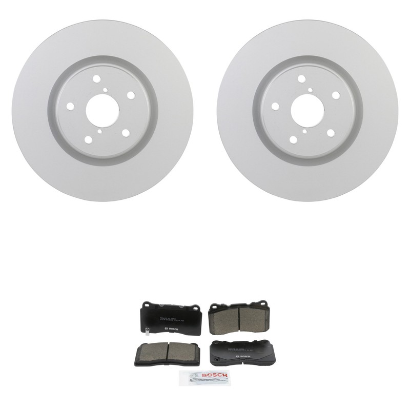 Bosch Front Quietcast Rotors Ceramic Disc Brake Pad Kit For Impreza WRX STI AWD