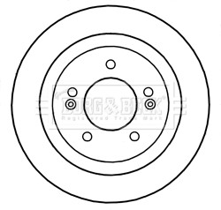 2x Brake Discs Pair Solid fits KIA CEED JD 1.4 Rear 12 to 18 284mm Set B&B New gallery