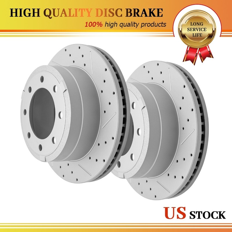 Rear Brake Rotors Set For 2013-2022 Ford F-250 Super Duty F-350 Super Duty