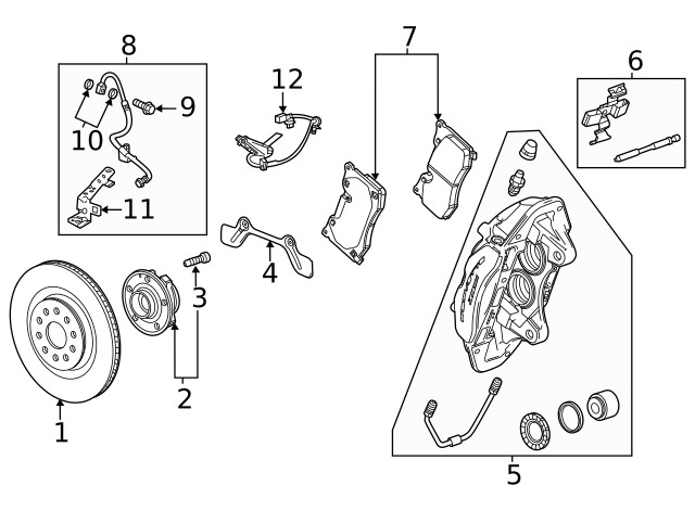 Genuine GM Rear Disc Brake Rotor 23429536 gallery