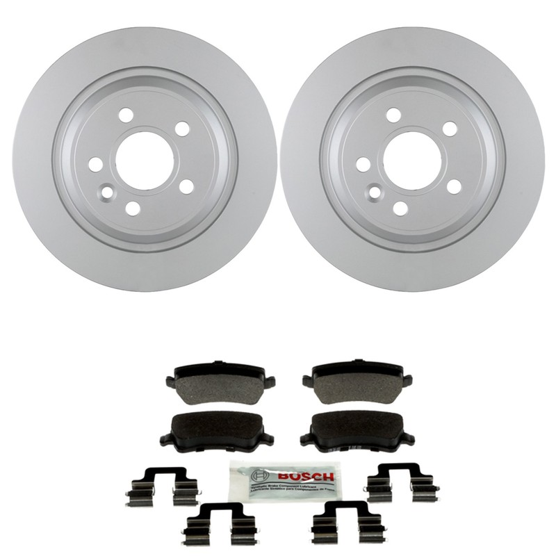 Bosch Rear Disc Brake Rotors & Ceramic Brake Pads Kit for S60 S80 V60 V70 XC70