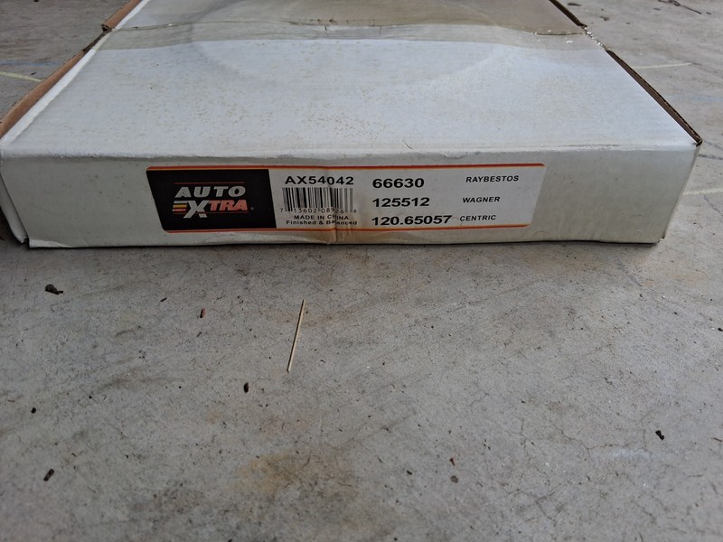 Auto Extra P/N AX54042 Front Disc Brake Rotors New In Original Packaging (Set) gallery
