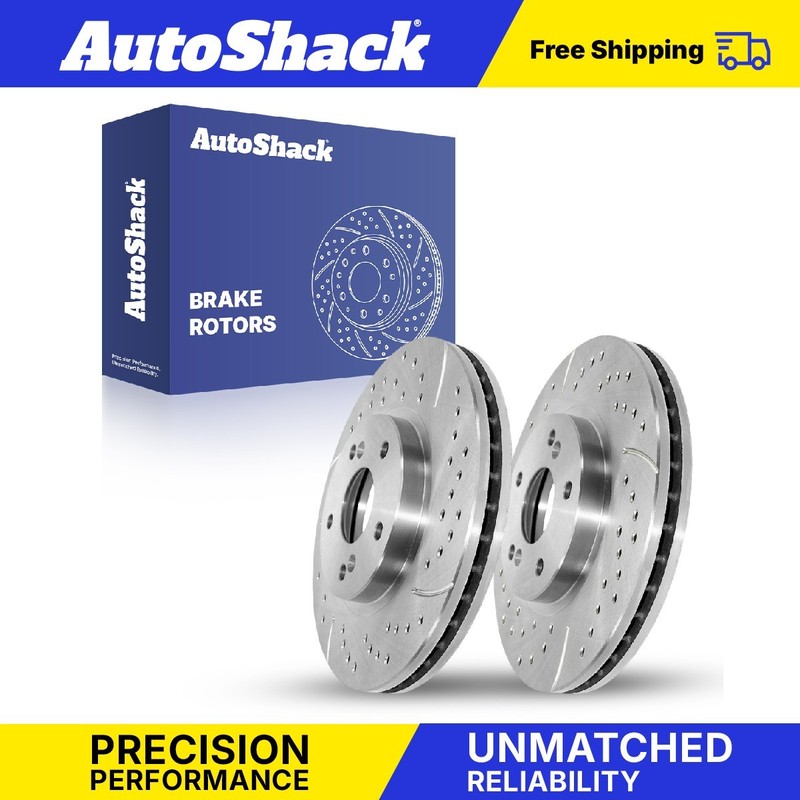 Front Drilled Slotted Brake Rotors for Honda, Accord 2003-2012
