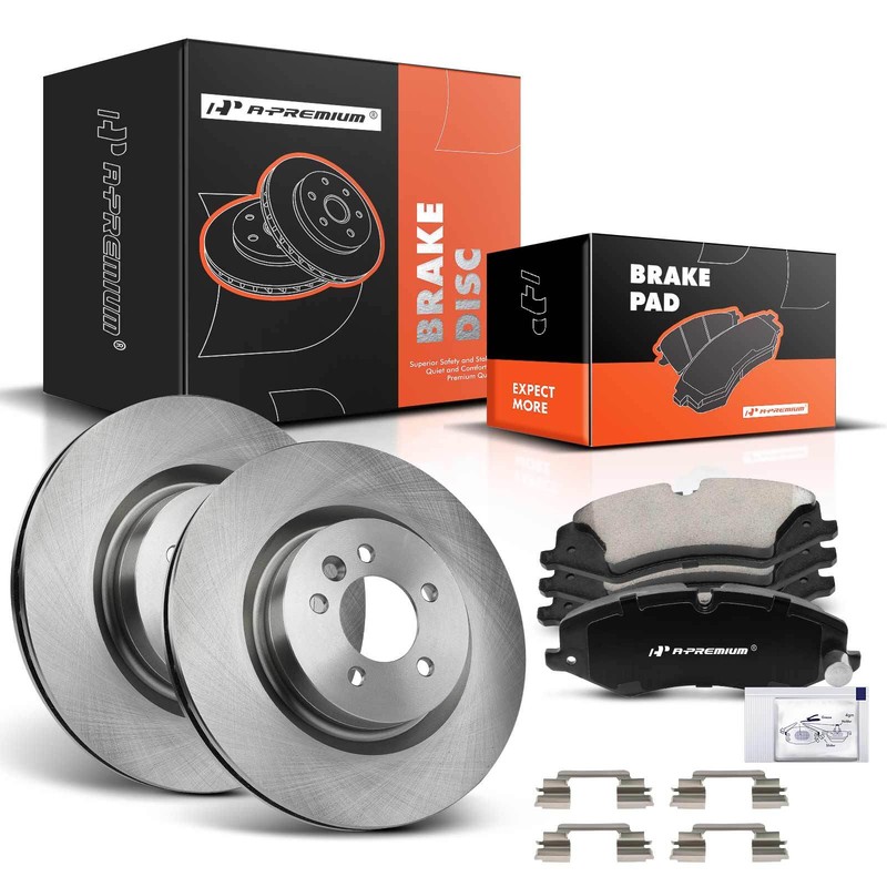 Brake Rotors & Brake Pads Front for Land Rover LR4 Range Rover Sport Range Rover