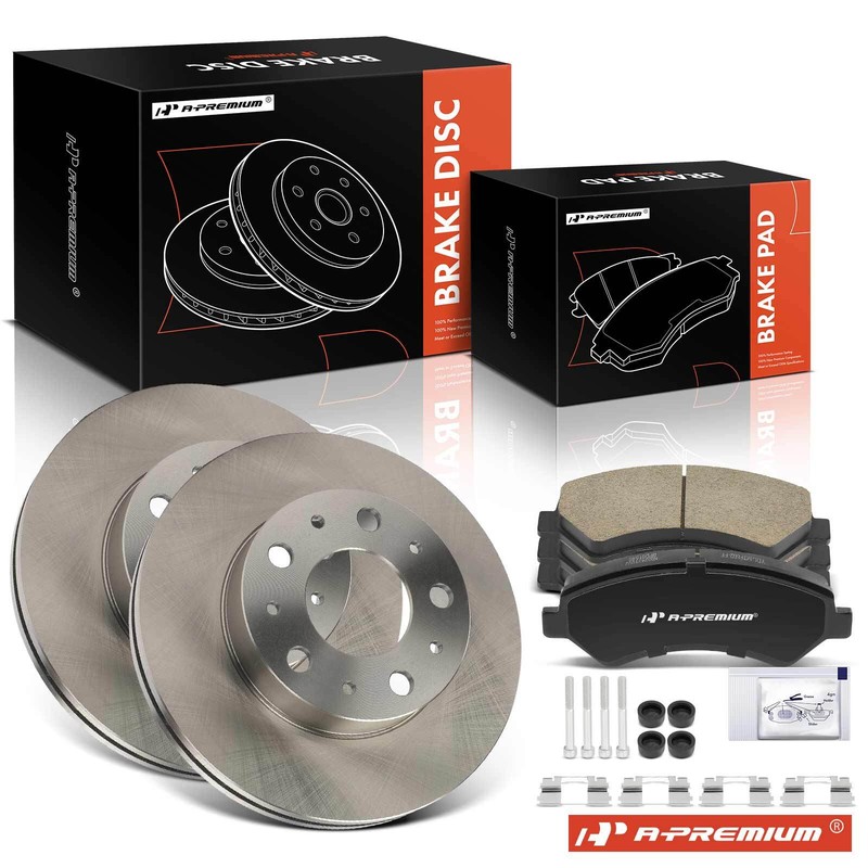 A-Premium Front Disc Brake Rotors & Ceramic Pad for Ram ProMaster 1500 2500 3500