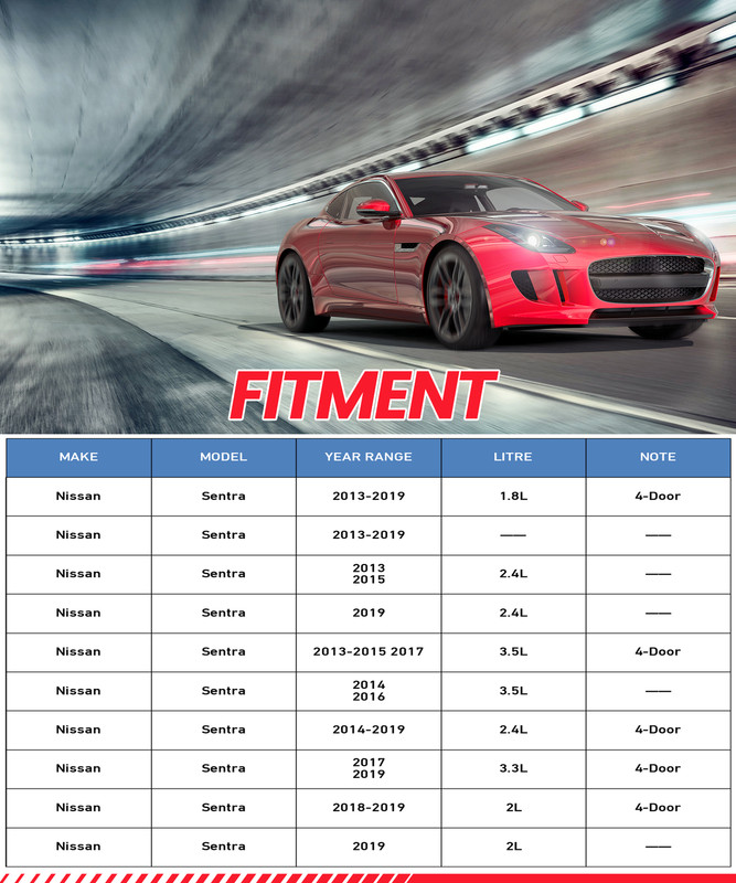 280mm Front Disc Rotors Ceramic Brake Pads for Nissan Sentra 2013-2018 2019 gallery