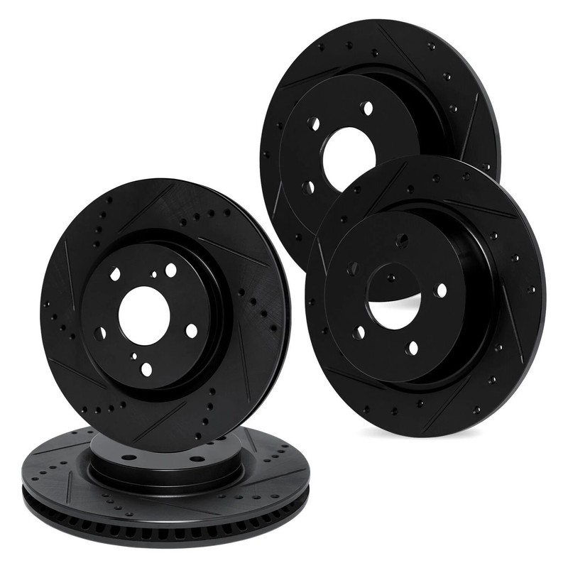R1 Concepts WHPN2-92049 Drilled & Slotted Front & Rear Brake Rotor Set