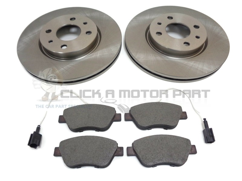 Front 2 Brake Discs And Pads For Alfa Romeo MiTo 0.9 08-20 (Check Size 257mm)