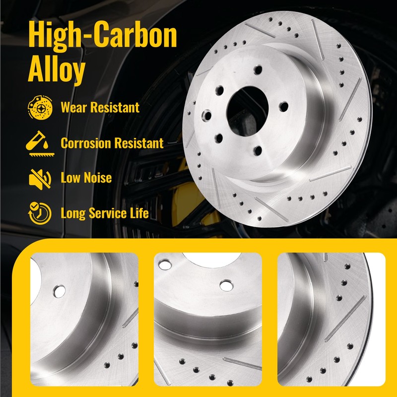 Front Rear Rotors Brake Pads for Nissan 370Z 350Z Infiniti G35 G37 EX35 M35 gallery