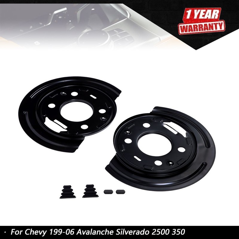 2* Brake Backing Plate Dust Shield For Chevy 199-06 Avalanche Silverado 2500 350
