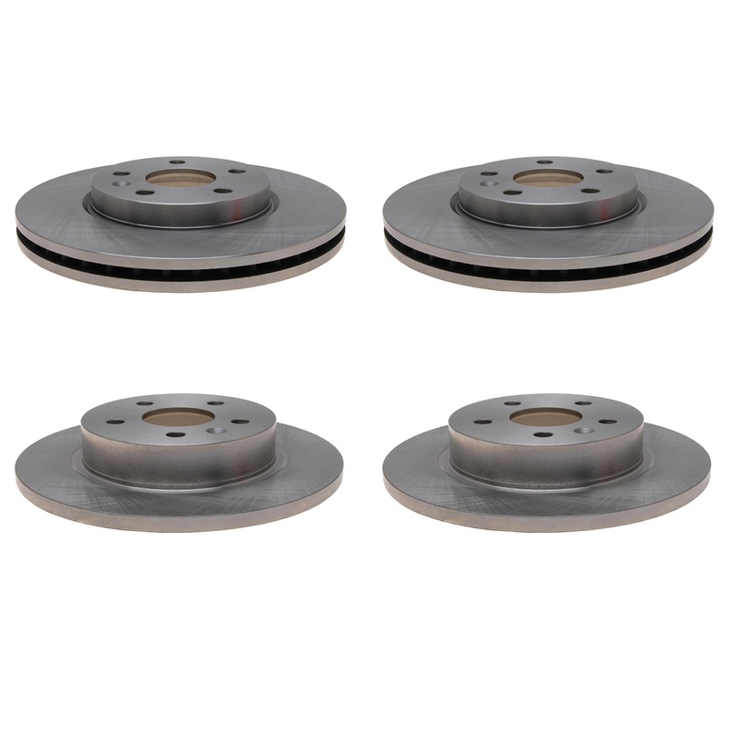 ACDelco Silver Front 276mm Rear 267mm Brake Kit Disc Rotors For Cruze Sonic