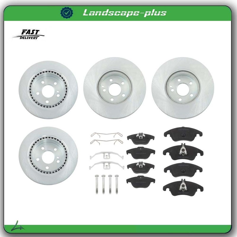 Brake Disc and Pad Set 12135110 D1342 D1341 For Mercedes-Benz E400 2017 3.0L