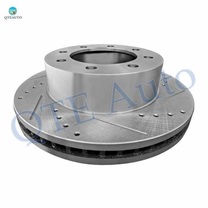 Front Drilled Slotted Brake Disc Rotors 347mm To 2005-2012 Ford F-350 Super Duty gallery