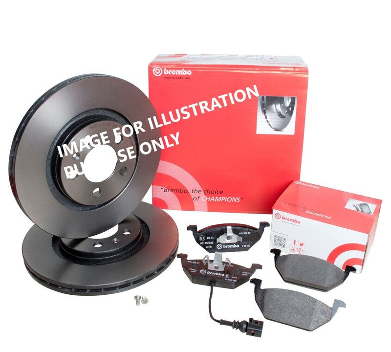 FOR AUDI A3 1.4 45TFSIe 13kWh 8Y BREMBO REAR BRAKE DISCS 310MM &BRAKE PADS SET