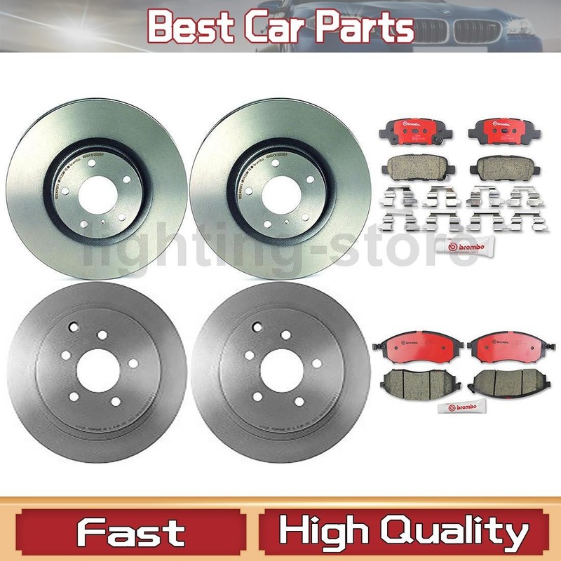 Front+Rear Brake Pads and Disc Rotors full set Fits 2006 INFINITI FX35 FX45