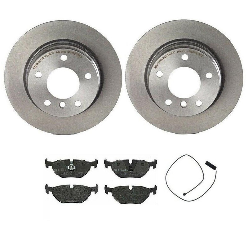 Brembo Rear Brake Kit Low Met Pads Disc Rotors For BMW E36 318i 325i 1992-1993