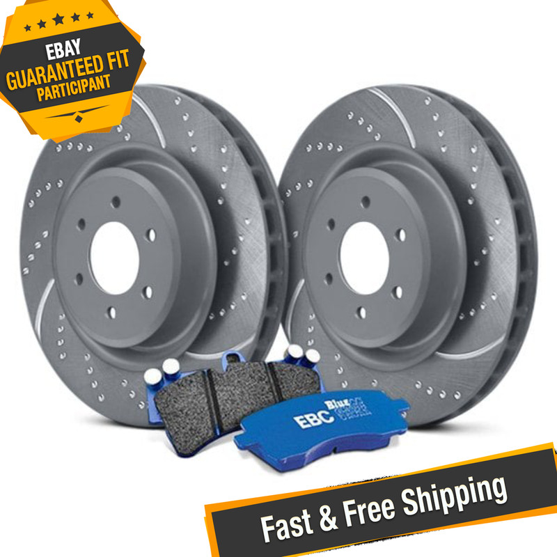 EBC S6KF1031 Stage 6 Track Day Dimpled & Slotted Front Brake Kit
