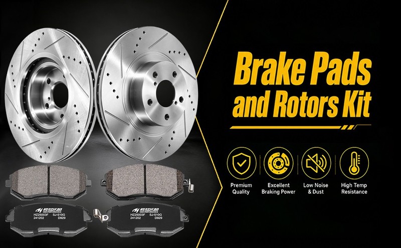 Front Drilled Rotors Brake Pads for Subaru Legacy Forester Impreza Outback Baja gallery