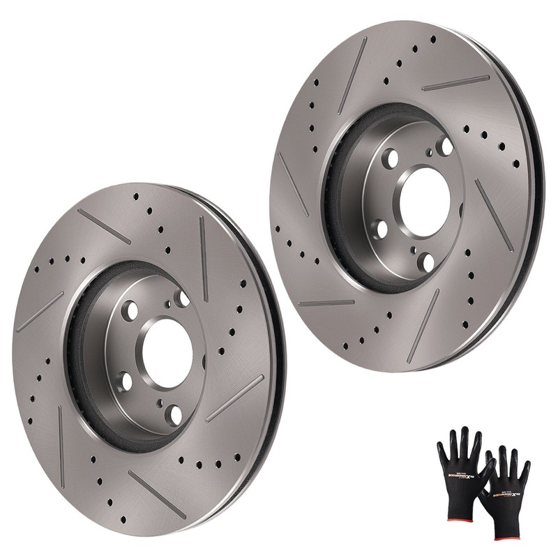 Front Brake Rotors Pair for Toyota Matrix 2009-2013 Corolla 2009-2019 S31505