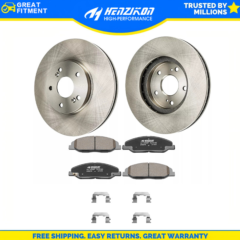 Front 316mm Brake Rotors & Ceramic Pads for 2008 2009 2010 – 2014 Cadillac CTS