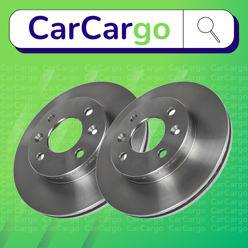 Premium Vented Front Brake Discs Renault Super 5 1.7 1987-1995 238 mm