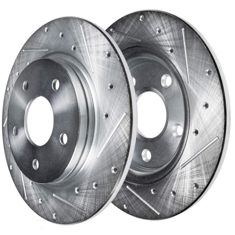 8pc Front Rear Drilled Brake Rotors and Brake Pads Kit for Audi A4 A5 Quattro Q5 gallery